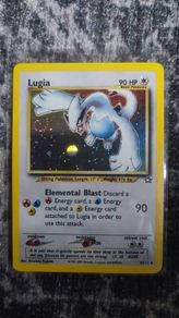 Pokemon card Lugia Holo with swirl