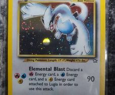 Pokemon card Lugia Holo with swirl