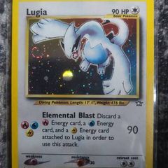 Pokemon card Lugia Holo with swirl
