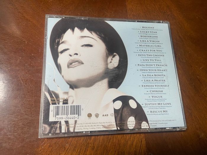 Madonna The Immaculate Collection CD