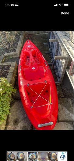 Koa kayak, plus accessories