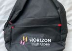 Brand New Official Horizon Irish Open Golf Backpack