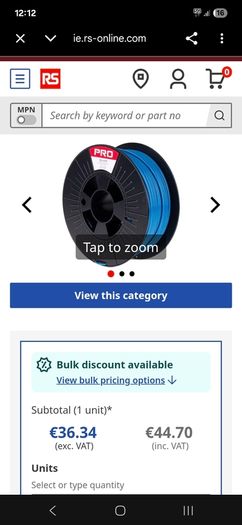 Rs Pro 3d Filament  - 2.85mm pla