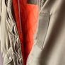 Vintage Y2K Style Bershka MA-1 Bomber Jacket XL Khaki Orange Lined Oversized Streetwear Image 5