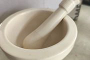 Kitchen Craft Mortar And Pestle With Colorful Polka Dot Pattern