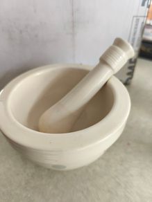 Kitchen Craft Mortar And Pestle With Colorful Polka Dot Pattern