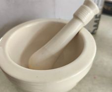 Kitchen Craft Mortar And Pestle With Colorful Polka Dot Pattern