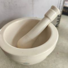 Kitchen Craft Mortar And Pestle With Colorful Polka Dot Pattern