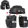 Bike Pannier Bag Set for Bicycle Cargo Rack Saddle Bag Laptop Pannier Rack Bicycle Professional Cycling Accessories 3 in 1-Black Image 3