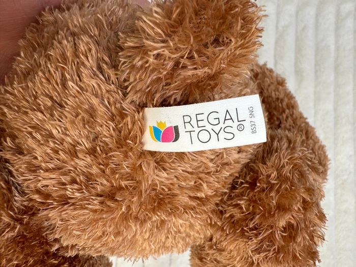 Regal Toys Edward 1 Classic Teddy Bear approx. 22 cm. Soft Plush Used Please see photos
