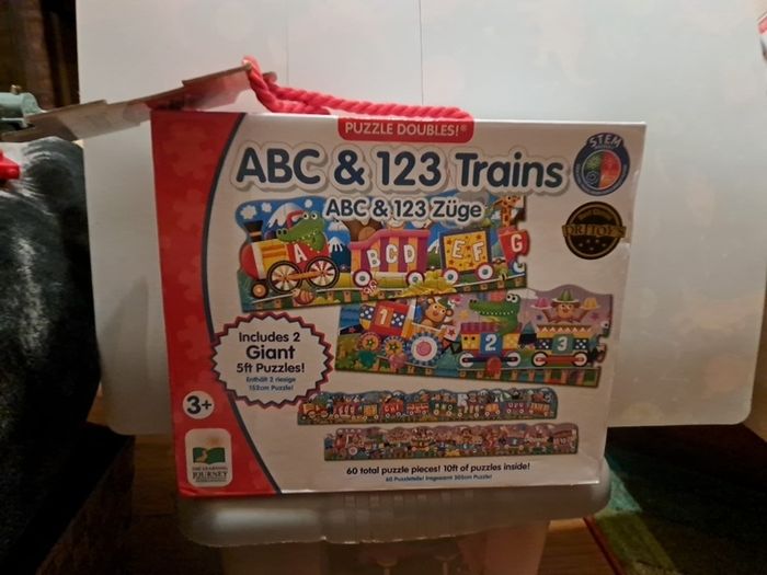 ABC & 123 TRAINS puzzle