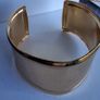 Gold Rim V Dip Cuff Bangle Image 3