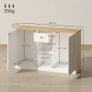 Kitchen Dresser Sideboard with Drawer Cabinets, Shelves Image 2