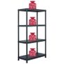Storage Shelf Racks 5 pcs Black 60x30x138 cm Plastic Image 8