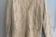 Anthropologie cream knit cardigan (U.K. 12)