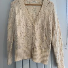 Anthropologie cream knit cardigan (U.K. 12)