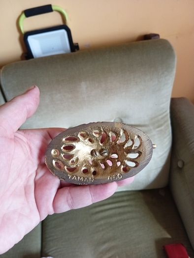VTG Silver Metal Menorah, Tamar 450 STYLE Menorah, Tree of Life Menorah, Pewter Menorah
