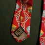 Vintage Silk Tie Vase Motif Image 4