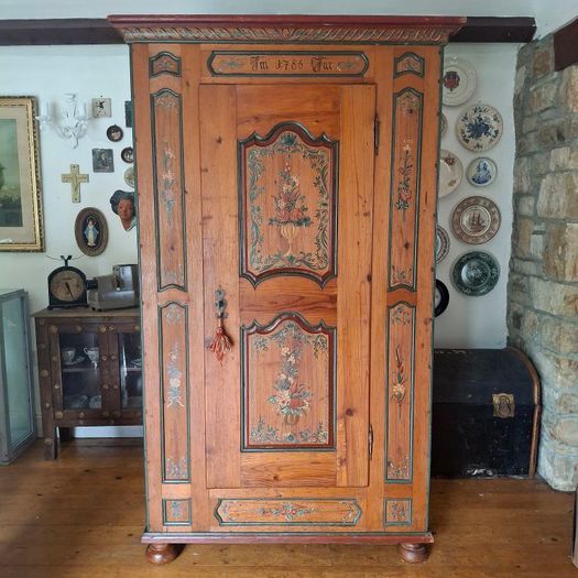 18th Century Folk Art Marraige Wardrobe