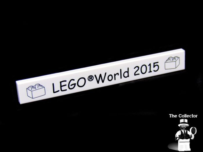 Lego World Fair Promotion Tile from Denmark 2015 A Rare Promotion Tile From Private Collection Collected At The Lego World Fair in Bella Center Copenhagen Denmark February 2015 RARE AND HARD TO FIND