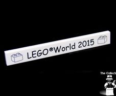 Lego World Fair Promotion Tile from Denmark 2015 A Rare Promotion Tile From Private Collection Collected At The Lego World Fair in Bella Center Copenhagen Denmark February 2015 RARE AND HARD TO FIND