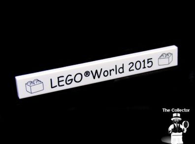 Lego World Fair Promotion Tile from Denmark 2015 A Rare Promotion Tile From Private Collection Collected At The Lego World Fair in Bella Center Copenhagen Denmark February 2015 RARE AND HARD TO FIND