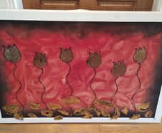 Large Oil on Canvas Painting (26230)
