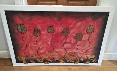 Large Oil on Canvas Painting (26230)
