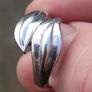 Heavy Double Leaf Sterling Silver Ring Image 8