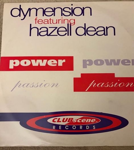 Dymension ft Hazell Dean Power & Passion 1994 12 inch Vinyl Clubscene