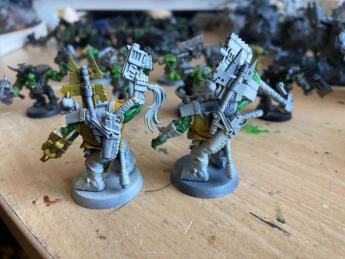 Warhammer 40k Ork Nobz x 6 and boyz x 5