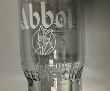 Abbot greene king Pint beer glass