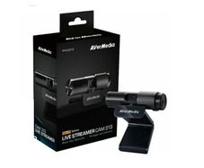 AVerMedia Live Streamer CAM313 Webcam, 1080p Full HD, Built-in Dual Microphones, 360 Swivel, Privacy Shutter, USB2.0