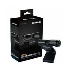AVerMedia Live Streamer CAM313 Webcam, 1080p Full HD, Built-in Dual Microphones, 360 Swivel, Privacy Shutter, USB2.0