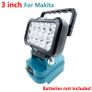 3-inch LED Work Light Suitable For Makita Milwaukee Dewalt 18V Lithium-ion Battery With Handle And USB Interface Flashlight Image 6