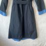Max Mara City Italian Reversible Wrap Trench Coat Navy Cornflower Image 8