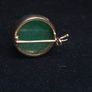 Antique Imperial Russian 14ct Gold Jade Brooch Moscow c.1890 1896 6g Image 4