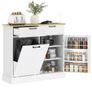 Farmhouse Sideboard with Tilt-Out Bin Image 2