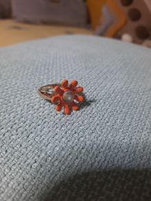 Orange flower ring