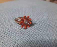 Orange flower ring