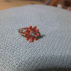 Orange flower ring