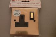 brass switched socket