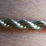 Vintage Silver Plated Rope Chain Bracelet 8inch Image 6