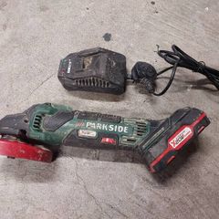 Parkside PWSA 20-Li B3 20V Cordless Angle Grinder + Battery & Charger  Fully Working