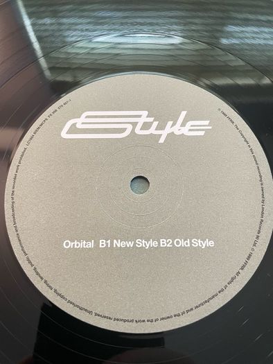Orbital - Style - 12" Vinyl Single - 1999 FFRR Recordings