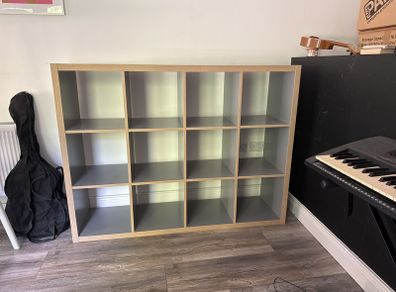 4 x 3 Cube Storage Unit Grey Finish