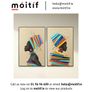 Painting African Woman Wood/Canvas Mix Assortment Of 2 Image 2
