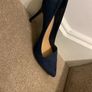 NEXT Shoes Navy Suede Heels Image 5