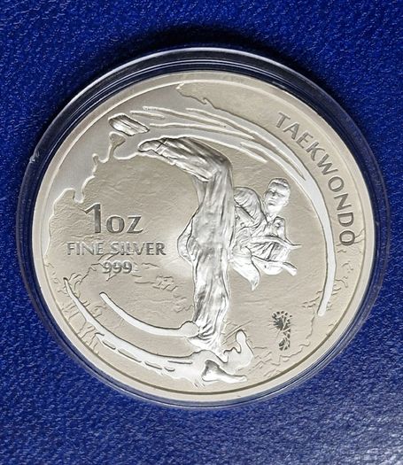 2019 South Korea 1 oz Silver K-Series Taekwondo