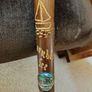 Vintage German Hiking Pole with 12 Souvenir Badges Image 7